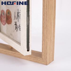 Nhà Máy bán hàng trực tiếp của Cuốn tiểu thuyết Hai mặt bằng gỗ xoay tùy chỉnh khung ảnh kỹ thuật số - Product Image 6