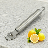 Râpe à citron en acier inoxydable, éplucheur d'orange, râpe à zester, râpe à agrumes, couteau à éplucher, gadgets de cuisine, accessoires de bar