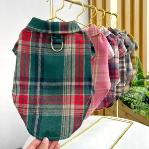 Camisa para Perro, Diseño a Cuadros de Algodón, Ropa Casual para Cachorros, Ropa Ligera para Mascotas, para Perros Pequeños, Chihuahua, Suministro al por Mayor - Product Image 2