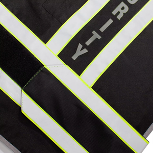 ANSI Class <span class=keywords><strong>2</strong></span> Reflektierende Sicherheits weste Neues Design Schwarz Konstruktion Klett verschluss Benutzer definiertes Druck logo - Product Image 6