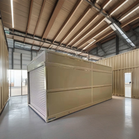Mini Conteneur Maison Cottage Maison Moderne Mobile Préfabriquée en Acier Léger Petite Maison Villa de 20 pieds Garage Pliant Bureau
