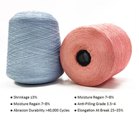 En gros 28S/1 Polyester Viscose Mixte Teint Brillant Refroidissement Fil De Soie pour Crochet Tissage À Tricoter D'été Fil De Glace