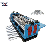 Máquina de fabricación de láminas de techo de acero tipo barril de venta directa Máquina de fabricación de láminas de techo de hierro de barril corrugado