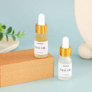 10ml フロストガラス スポイトボトル ゴールドキャップ付き 化粧品・スキンケア製品用エッセンシャルオイル・美容液容器 カスタムボックス入り - Product Image 4