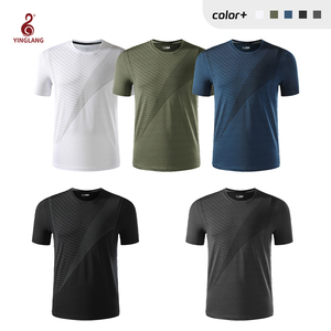 Nuovo arrivo <span class=keywords><strong>maglietta</strong></span> personalizzata comoda e traspirante per gli uomini di <span class=keywords><strong>Tennis</strong></span>, Badminton abbigliamento sportivo Casual da <span class=keywords><strong>uomo</strong></span> t-Shirt da allenamento - Product Image 6