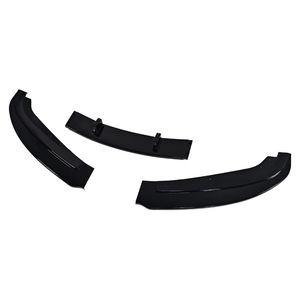 Bmw E90 Front Splitter Lip 3 Section Glossy Black Abs For 2005 2008 Standard <b>Model</b> - Product Image 4