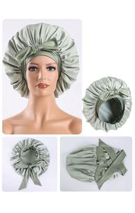 Gorro de Satén de Doble Capa de Seda con Banda Elástica Ajustable para Cabello Rizado, con Scrunchie, Regalo Promocional - Product Image 2