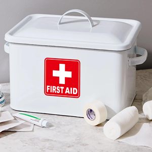 Autocollant de signalisation de premiers secours, conforme aux normes OSHA et ANSI, étiquette de sécurité en vinyle imperméable, signalisation médicale <span class=keywords><strong>d</strong></span>'urgence - Product Image 6