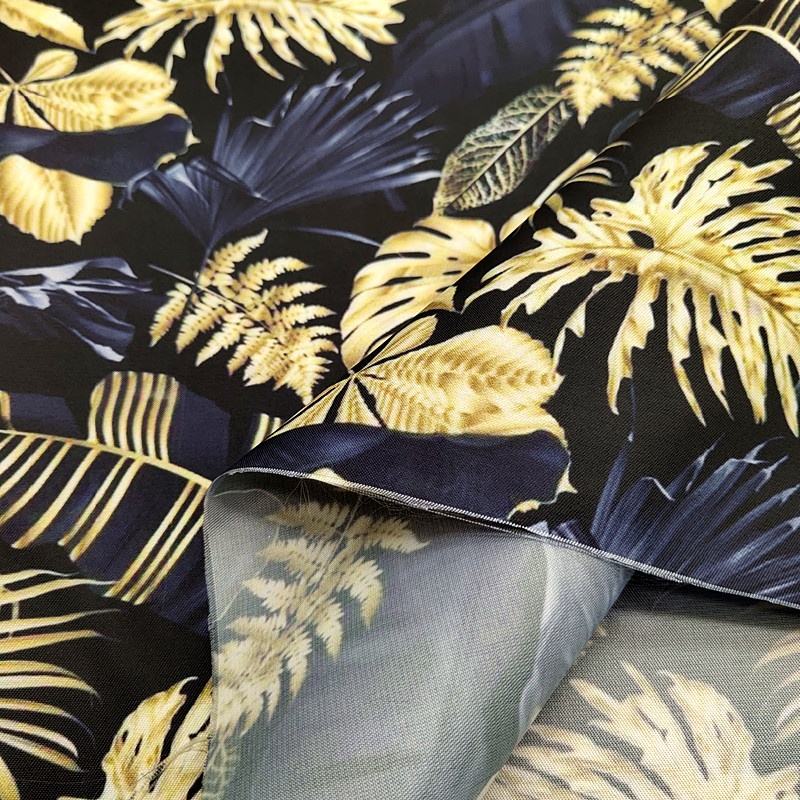 Custom Wholesale Viscose Rayon Cotton Knitted Floral Pattern Digital Printed Fabric for Baati Somali Clothing Dresses
