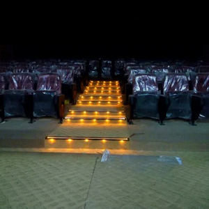 Profilé en aluminium robuste avec LED jaunes pour marches de cinéma, allées de salles de cinéma et sécurité des marches d'auditorium - Product Image 1