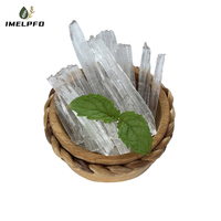 Cristaux de menthol de qualité alimentaire en gros, certifiés Halal, CAS 89-78-1, cristaux de menthe, marque IMELPFD, pureté 99,5 %, naturels