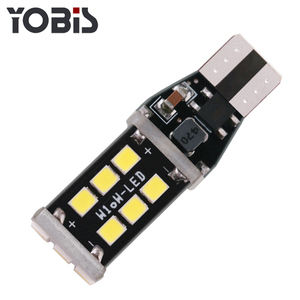 Yobis Lampu Truk Kecerahan Tinggi Lampu Ekor W16W T15 2835 15smd Cadangan Otomatis Lampu Mundur LED untuk Semua Mobil 12V 24V