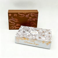 Individuell Bedruckte Schwarze Recycelbare Magnetverschluss-Papierbox Premium Vogelnest-Kosmetik Geschenkverpackung