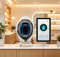 Meilleur analyseur de peau de bureau alimenté par l'IA, scanner facial 3D, écran tactile 15,6/21,5 pouces pour comparaison complète du visage et de l'âge