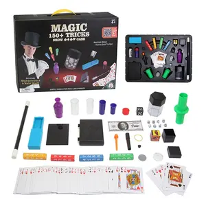 Hot sale 150 tricks kids magic tricks kit novelty toy magic props easy learning and fun game