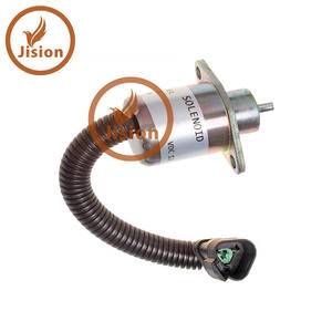 Vanne solénoïde d'arrêt de carburant pour engins de construction 2848A278 - Product Image 1