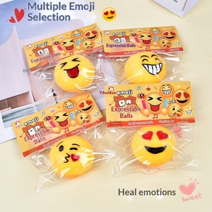 JY Trending Bola Antiestrés de Cara Divertida, Bola de Estrés de Sonrisa de Rebote Lento, Juguete Sensorial, Venta al por Mayor - Product Image 3