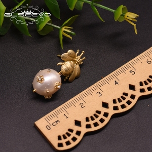 Orecchini pendenti di perle d'acqua dolce naturali grandi per le donne orecchini di fidanzamento <span class=keywords><strong>ape</strong></span> ciondola gioielli raffinati - Product Image 5