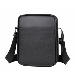 OEM PU Leather High Quality Custom Messenger <b>Bag</b> for Men Cowhide Genuine Leather Business Casual <b>Small</b> Mobile Phone <b>Bag</b> - Product Image 4