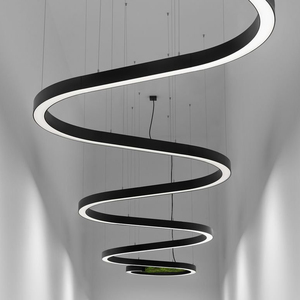 Nhôm Nhà ở bị đình chỉ <span class=keywords><strong>S</strong></span> cong hình dạng mặt dây chuyền chiếu <span class=keywords><strong>s</strong></span>áng lịch thi đấu với nhôm nhà ở - Product Image 2