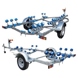 Rimorchio per Barche ZM, Rimorchio Marino per Gommoni d'Assalto, Gommoni in Gomma, Moto d'Acqua, Motoscafi - Carrello Portautensili Mobile - Product Image 1