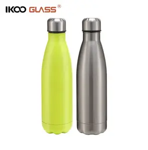 IKOO bottiglia in acciaio inossidabile a forma di cola a doppia parete da 32 once mantiene la bevanda calda e fredda