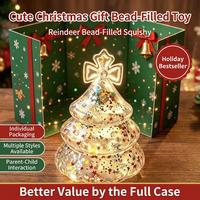 Jouets Squishy de Noël en Gros : Père Noël, Bonhomme de Neige, Sapin en Maltose Scintillante, Balle Anti-Stress en TPR pour Enfants, Cadeaux de Fête