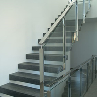 Escalier flottant sur mesure, style moderne minimaliste, pour la décoration intérieure de maison résidentielle
