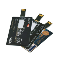 Clé USB en forme de carte de crédit 2 Go 4 Go 8 Go 16 Go, clé USB personnalisée en forme de carte de visite, clé USB en plastique, clé USB en forme de carte, clé USB de poche