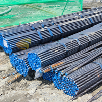 Boulons d'ancrage autoperceurs galvanisés Sinorock T52 T103 IBO entièrement filetés de haute qualité pour tunnels et poteaux de soutènement