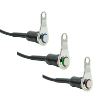 Interrupteur d'éclairage LED pour moto, marche/arrêt, montage sur guidon, klaxon de moto, acier inoxydable, étanche, 12V, phares antibrouillard, interrupteur à bouton-poussoir