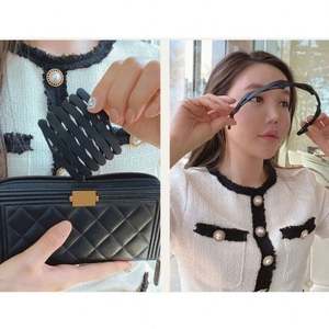 Diadema Plegable Portátil de Plástico con Diseño de Mariposa para Mujer, Color Sólido, Antideslizante, Estilo Coreano, para Lavar la Cara, Accesorios de Viaje para el Cabello de Niñas - Product Image 6