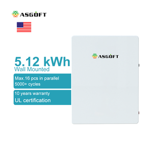 Renewable <b>Energy</b> Power Wall 5kWh/10kWh/15kWh 25.6V 100Ah/200Ah IP65 CAN Hybrid Solar Home <b>Energy</b> <b>Storage</b> <b>System</b> ASGOFT - Product Image 2