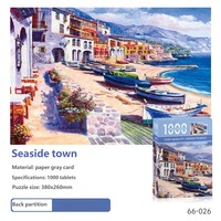Puzzles en papier de forme personnalisée pour adultes, 500 à 1000 pièces, design unique irrégulier, vente en gros