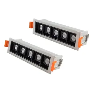 Lampe LED moderne 7W pour spotters encastrés, lumière blanche réglable 6000K, base COB, corps en aluminium certifié ROHS pour plafond de bureau - Product Image 5