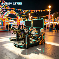 Simulateur VR de tir interactif dinosaure T-Rex HEROVR avec grand écran pour FEC