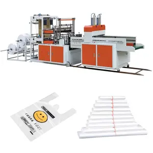 Double Layer 4 Lines Fully Automatic Compostable Bags Manufacturing Machine