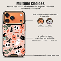 Étui de téléphone magnétique en velours vierge avec logo personnalisé du fabricant, imprimé UV, plaque PC antichoc pour Samsung S25 S24 Ultra