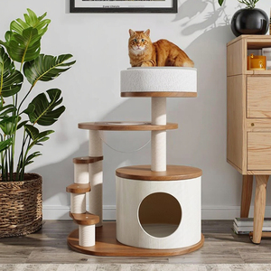 Nhà sản xuất đồ nội thất gỗ cao cấp cho thú cưng, đồ cào móng mèo kiểu nhà hiện đại, phong cách cổ điển, cây cào móng mèo - Product Image 1