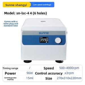 Shangyi Hoge Lage Snelheid <span class=keywords><strong>Centrifuge</strong></span> Laboratorium Getimede Grote Capaciteit Kleine Serumvet Bevriezing Desktop Separator Model SN-LSC-1 Gemaakt - Product Image 6