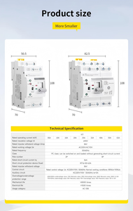 ATS 4P Üç Fazlı PC Otomatik Transfer Şalteri Güneş Enerjisi Sistemi 230V 63A-80A İnvertör Yedeklemesi için - Product Image 5