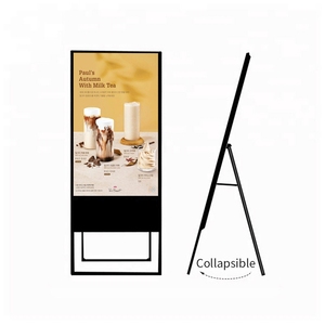 Quán cà phê đường phố 32 inch có thể gập lại trong nhà LCD kỹ thuật số Bảng menu thương mại hiển thị áp phích cho quán cà phê quảng cáo biển - Product Image 1