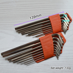 Juego de llaves <span class=keywords><strong>Allen</strong></span> multifuncional Herramienta de acero de brazo corto largo universal con Llaves hexagonales Sistema de medición métrica - Product Image 3