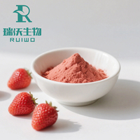 TOP 1 (Fabricant) Poudre de fraise lyophilisée de qualité alimentaire, poudre de fruits pour smoothies et pâtisseries, extraite par solvant