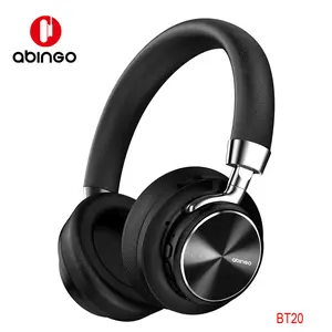 abingo BT20 best wireless headphones Over Ear Headset Overhead With Microphone rotatable Volume Control BT20 long Battery Life