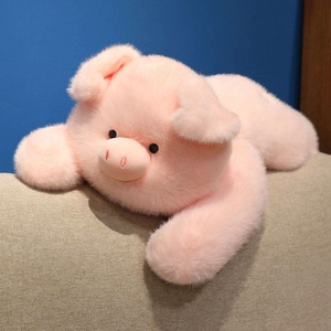 Super Cute Black and White cat Plush <b>Toy</b>, pink Little Pig Big Pillow Doll, a Festival Gift for Boys and Girls, Home Decoration - Product Image 5