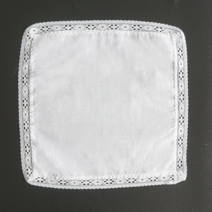 ผ้าเช็ดหน้าลูกไม้สีขาวขนาด25ซม. ผ้าเช็ดตัวฝ้าย100% สำหรับผู้หญิงของขวัญแต่งงานงานปาร์ตี้ผ้าเช็ดปากผ้าเปล่าสำหรับตกแต่ง - Product Image 6