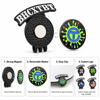 Clip Magnético Personalizado para Gorra de Golf, Marcador de Pelota de Metal con Logotipo Extraíble
