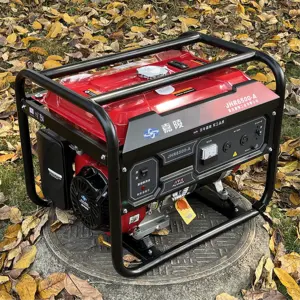 Einphasige Benzin-Generatoren 5 kW kleiner Elektrogenerator tragbarer Camping-Open-Frame-Stromerzeuger mit Benzin