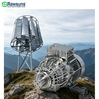 Générateur éolien 3-en-1 de 30 kW, populaire, à moteur CC vertical, pour démarrage et production d'énergie, avec axe horizontal et génération verticale